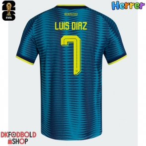Colombia Luis Diaz #7 Udebanetrøje VM 2026 Kort ærmer